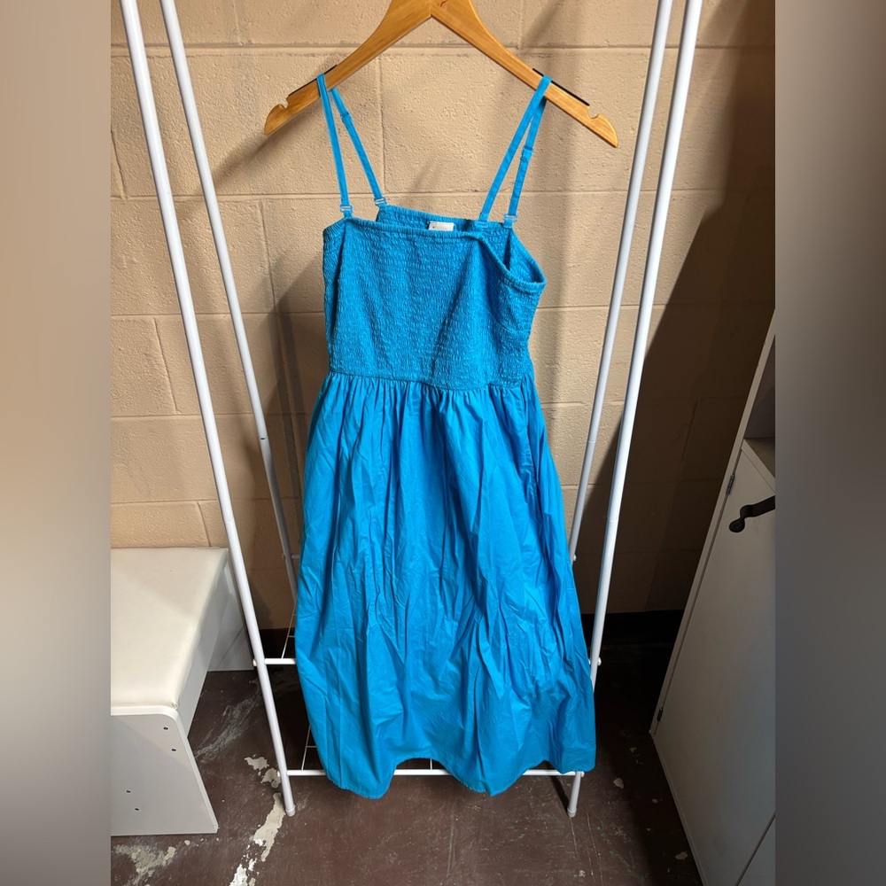 a new day Vibrant Blue Smocked Dress